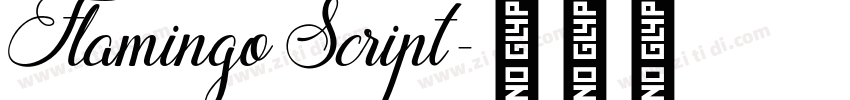 Flamingo Script字体转换